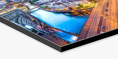 Alu Dibond Druck im Detail