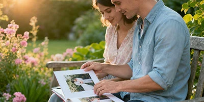Fotobuch Hochzeit durchblättern