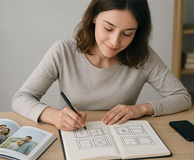 Fotobuch Ideen skizzieren