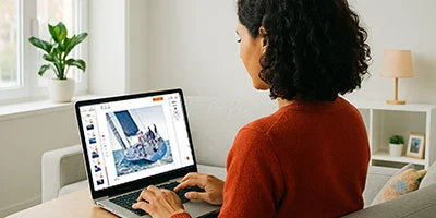 Alu Dibond Druck einfach am Computer gestalten