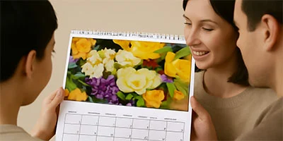 Wandkalender selbst gestalten und Ergebnis betrachten