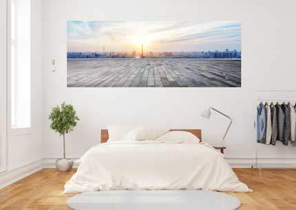 Skyline auf Alu Dibond