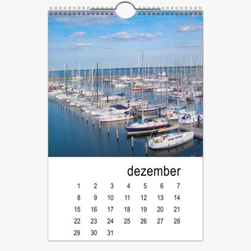 Dauerkalender 20x30 Weiss