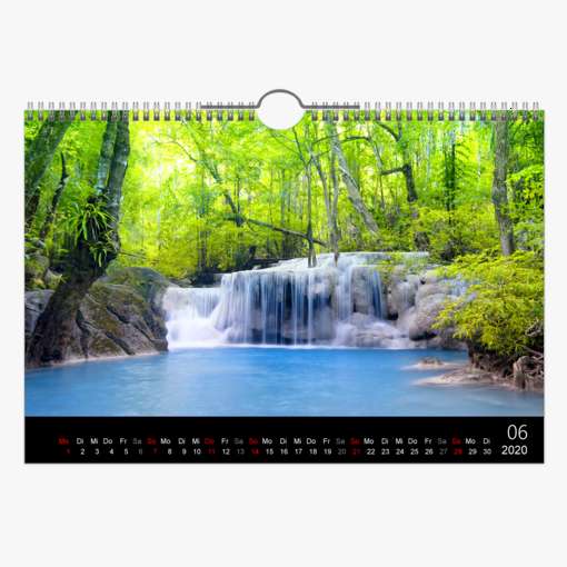 Kalender 30x20 Schwarz