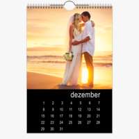Dauerkalender 30x40 hoch Schwarz