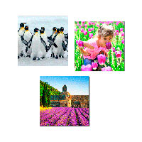 Alu Dibond Foto Multi Quadrat 18