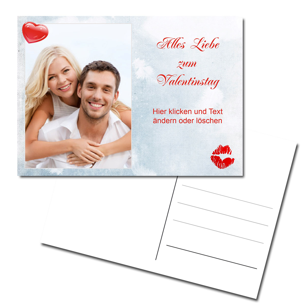 Valentinstag Karte DIN A6