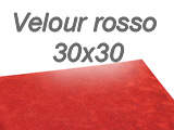 Schmuckcover 30x30 Velour Rosso