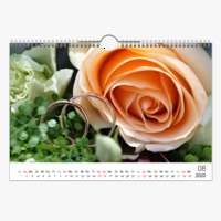Kalender 20x15 Weiss